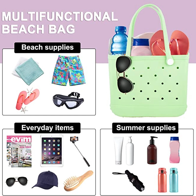 Fashion Ladies Travel Vegetable Bag EVA Beach Bag 2023hot Sale EVA Rubber Custom Women's Waterproof Sportsb Bag