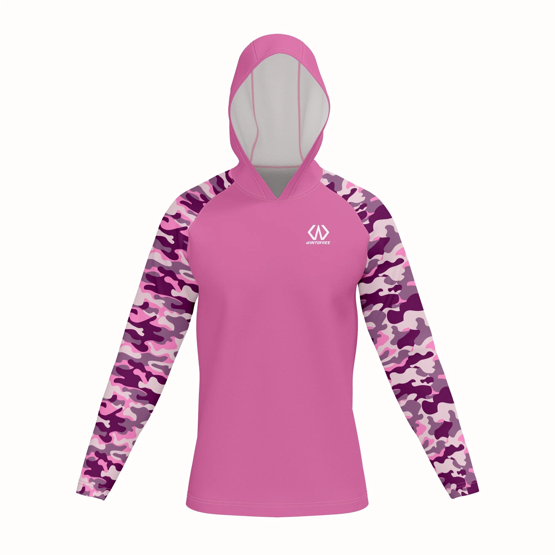 UV Sun Protection Wholesale/Supplier Blank Polyester Fishing Womens Sun Hoodie Sublimated Fishing Jerseys