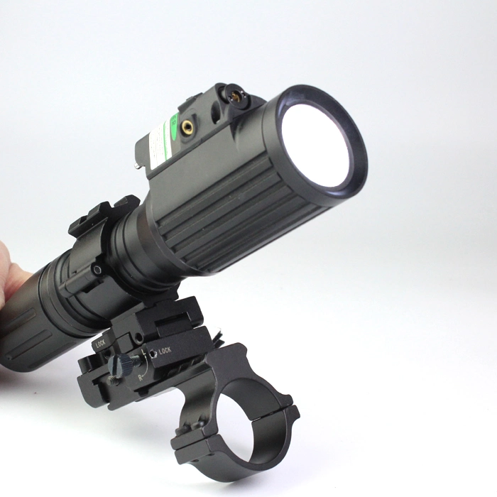 Tactical Professional Hunting Rifle 1000 Lumens CREE T6 LED with Strobe Light Attached with Green Laser Sight Torch Light