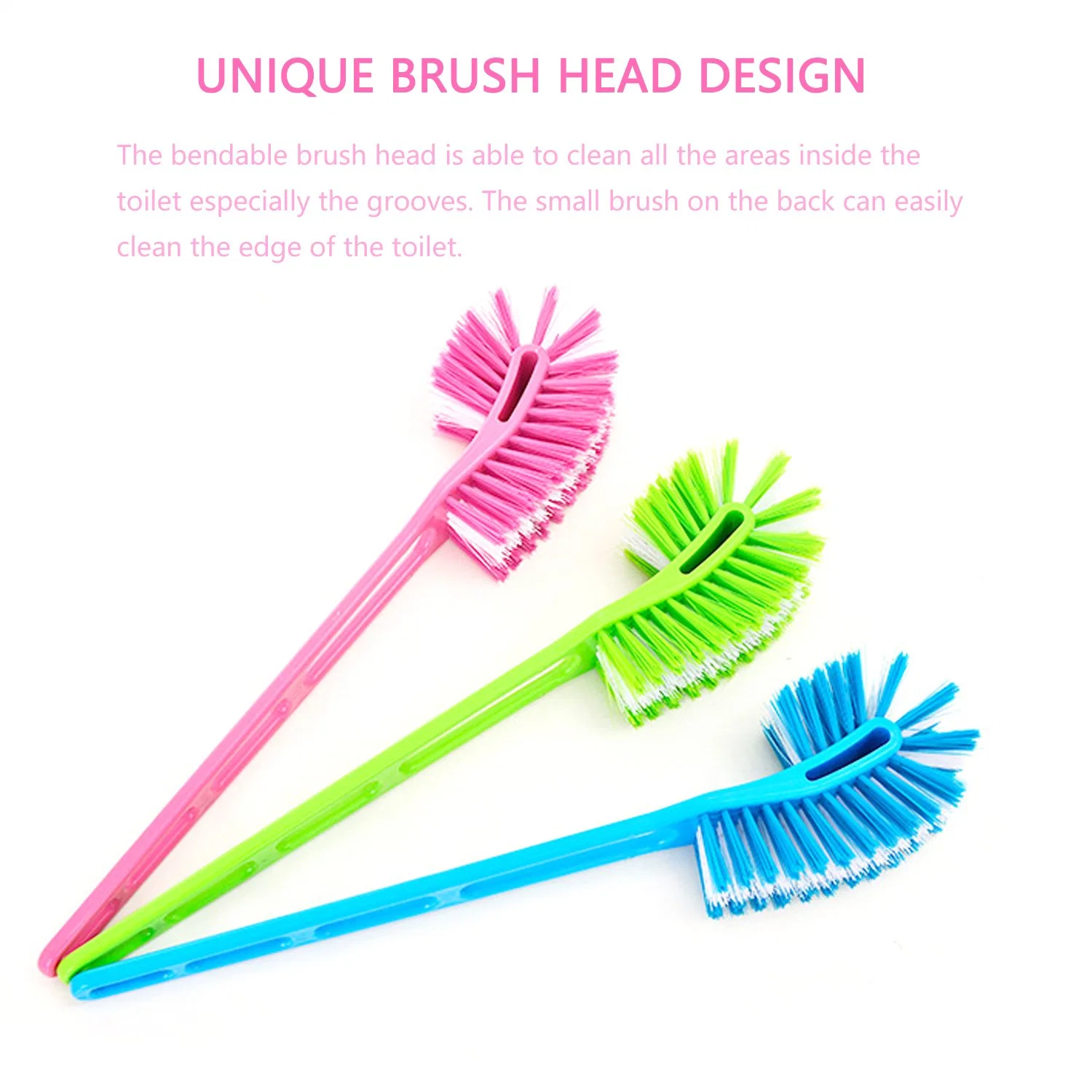 Plastic Toilet Cleaner Washing Brush