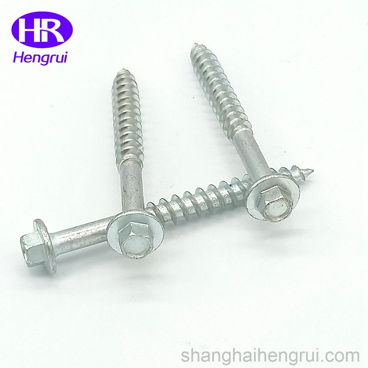 Galvanizing Wood Thread Hex Head Coach Screw with Flange Face