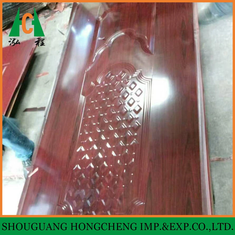 High Glossy Mould Melamine Faced MDF Door Skin with Fashion Colors