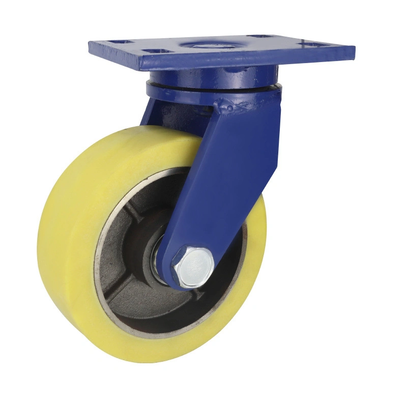 Vima les roulettes-guides industrielle pivotant avec double verrouillage chariot Wheelspopular PU Roulette