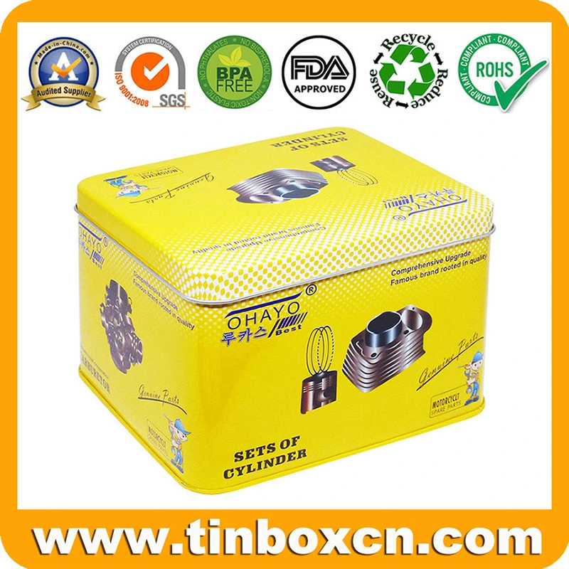 Square Gift Tin Box Packaging for Metal Can Tin Container