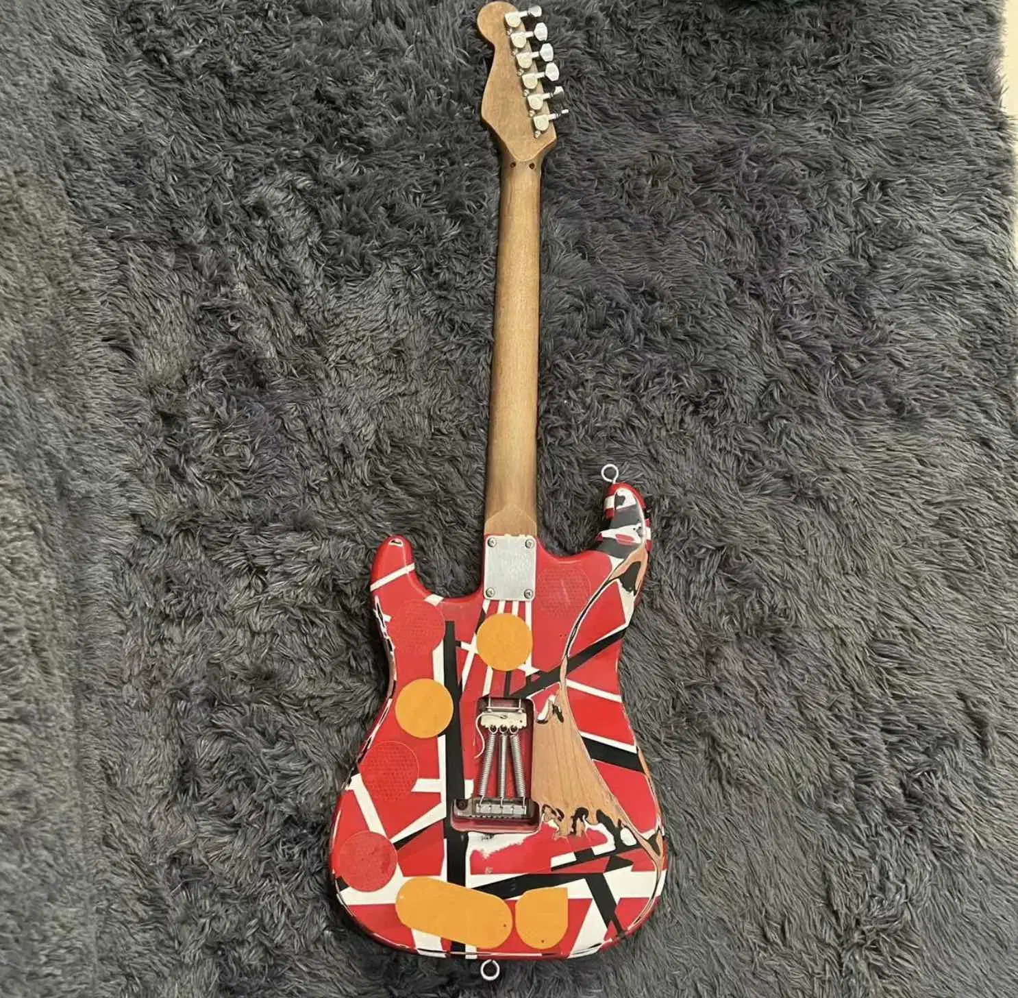 Винтаж Relic EV 5150 Black White Stripe Edward Eddie Van Гитара Halen Electric