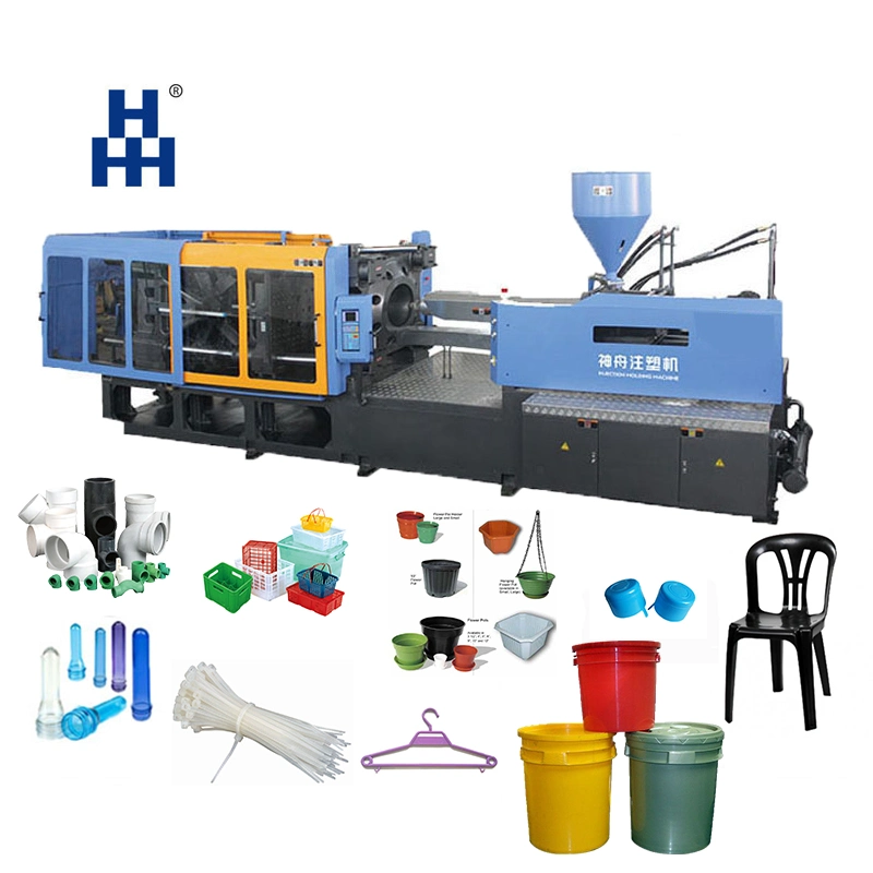 Cheap China Reliable Plastic Fruit Crate Bottle Cap Bucket Chair Pipe Hanger Making Injection Molding Moulding Machine Price