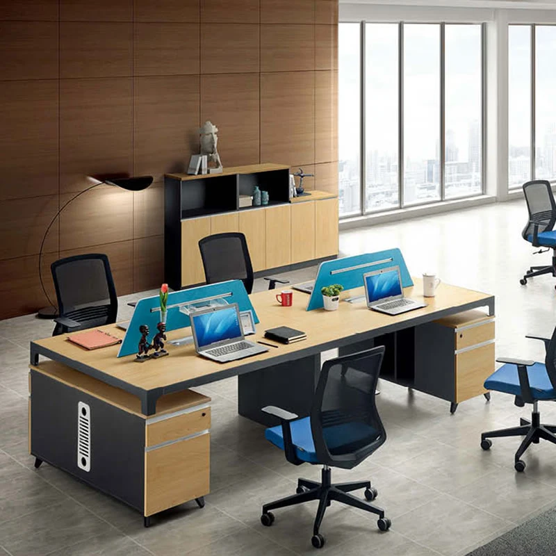 Professional Factory Workstation Desk Office Furniture Shape C