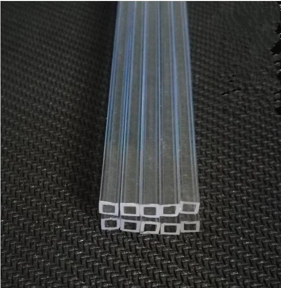 Customized Clear Fused Silica Square Rectangular Semiconductor Quartz Glass Tubes for Sale