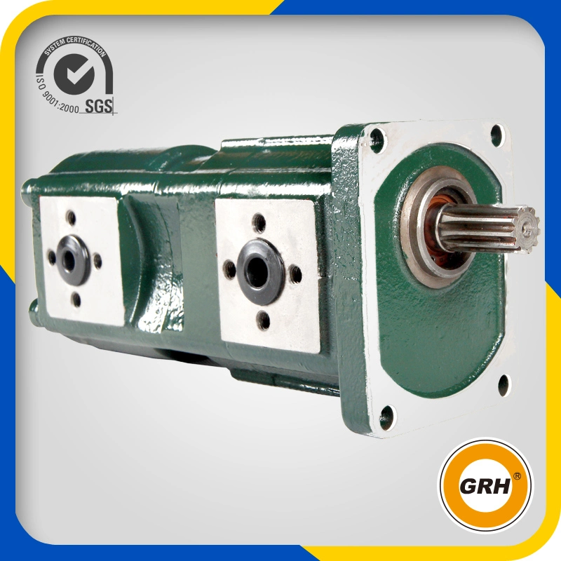 Pompe à engrenages hydraulique de piston d'excavatrice double pour les machines de construction (CBGJ2080/1063)
