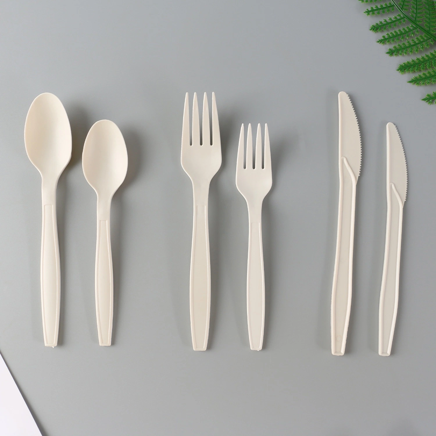Compostable Eco-Friendly Biodegradable Bagasse Cutlery Paper Cutlery Set Dinner Set