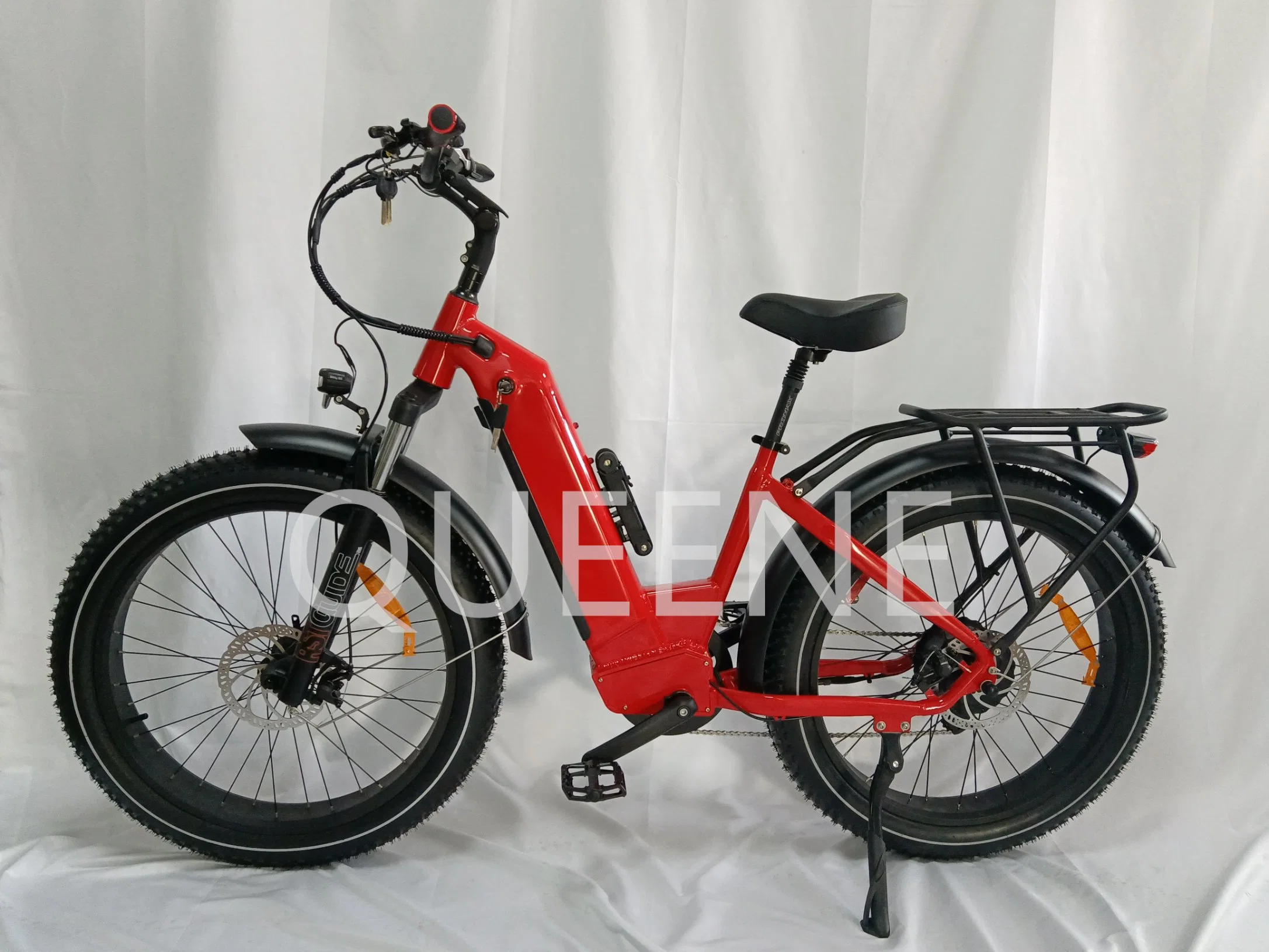 26 Inch Fat Tire 48V 500W 750W Moto E Bike 48V/12ah Lithium Battery City E-Bike Electric Bicycle Mountain Bike