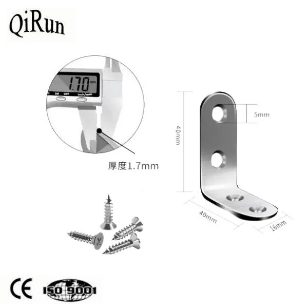 Stainless Steel Corner Code 90 Degrees Fastener Furniture Hardware Fittings