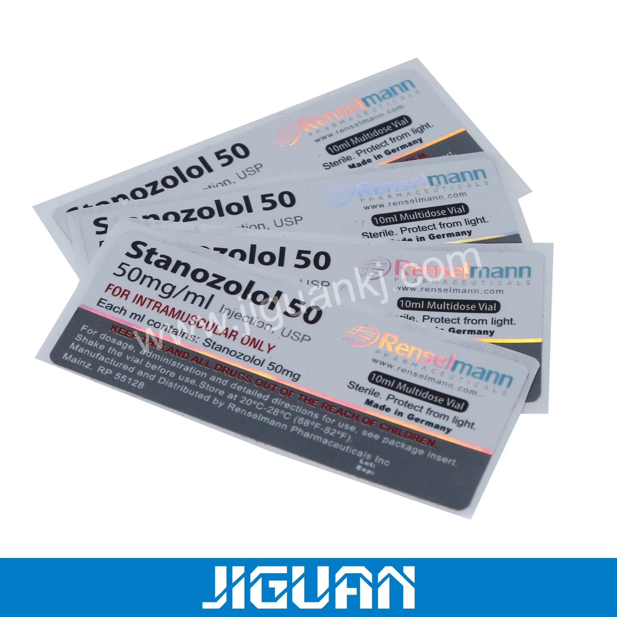 10 Ml Bottle Laser Paper Vial Labels for Steroid