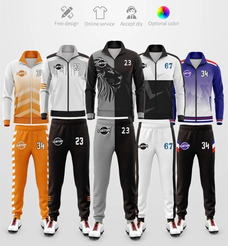 New Style Breathable Polyester Sportswear Coat Customized Tracksuit