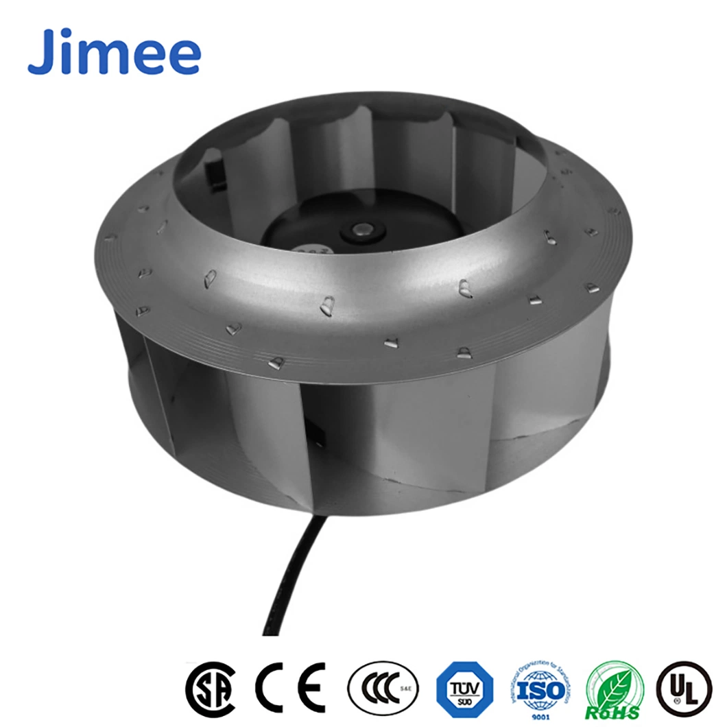 El motor del ventilador Gabinete Jimee China Fabricación JM120d4a1 de protección IP44 Clase Ce Ventiladores centrífugos de Material de la hoja de hierro de rociado del ventilador para centrífugas de ventilación de aire