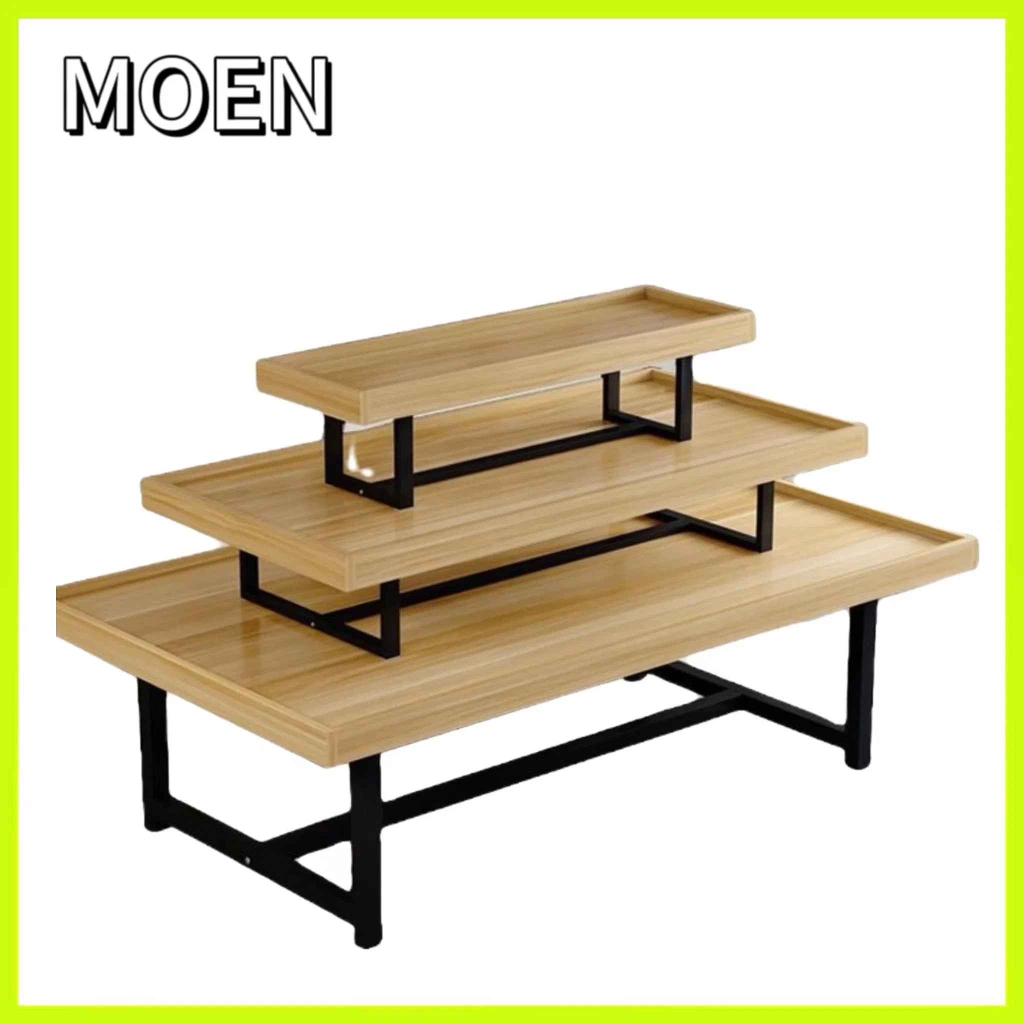 Wholesale/Supplier Retail Display Tables Shopfitting Furniture Wood Store Nesting Table Display Shelf