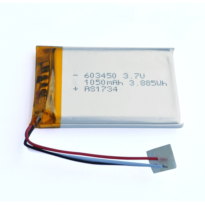 Barato preço 3.7V 1050mAh 603450 Bateria de íon de lítio para produtos inteligentes