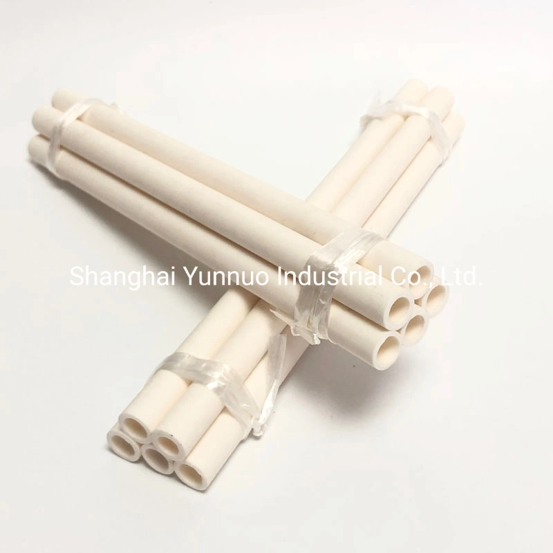 Чистый 95% 99% Al2O3 Alumina Hollow Rod for muffle Furnace