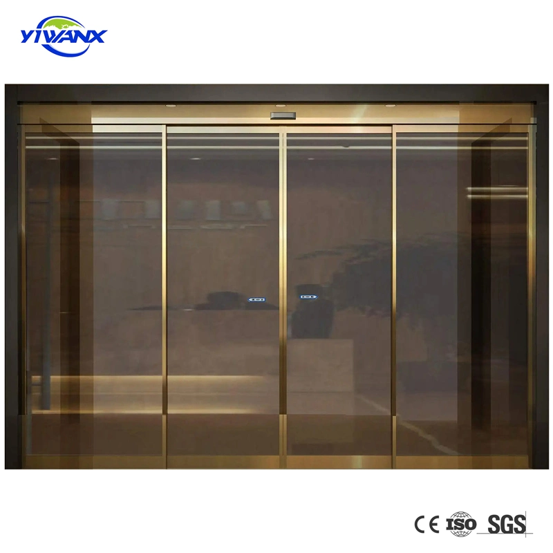 Cheap Price Aluminium Automatic Sensor Sliding Glass Main Gate for Schools/Retirement Homes/Independent Living Centers/Airports/Villas/Building/Hotel