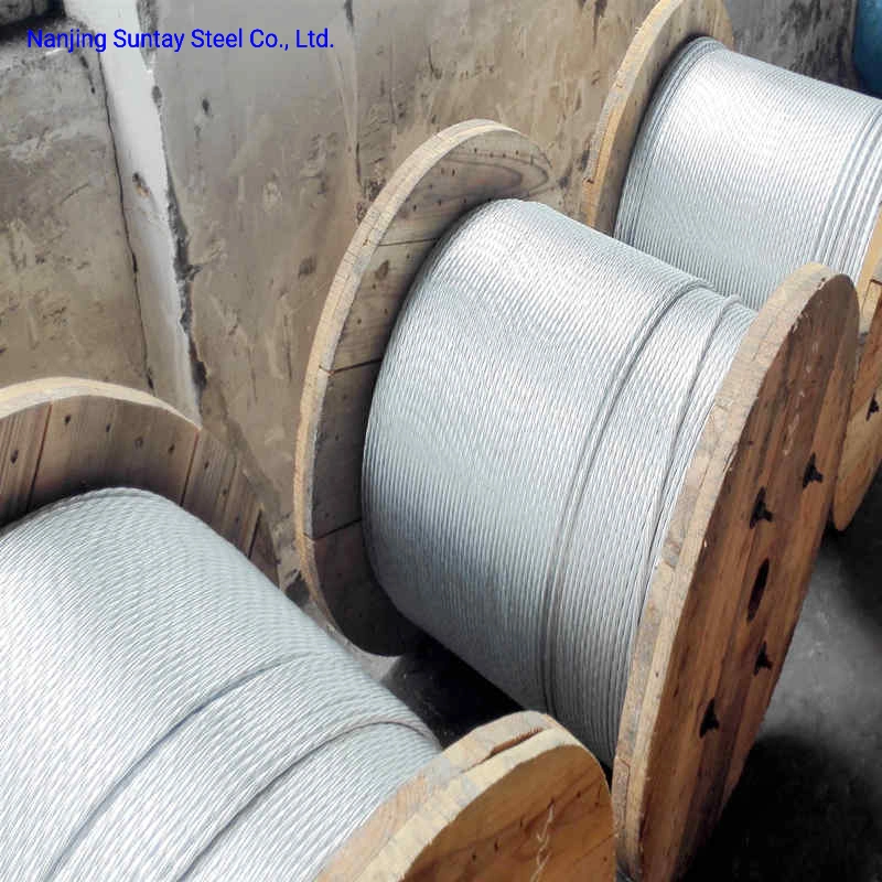 Hot DIP Zinc - Plating Galvanized Steel Wire Cable for Communication Cable