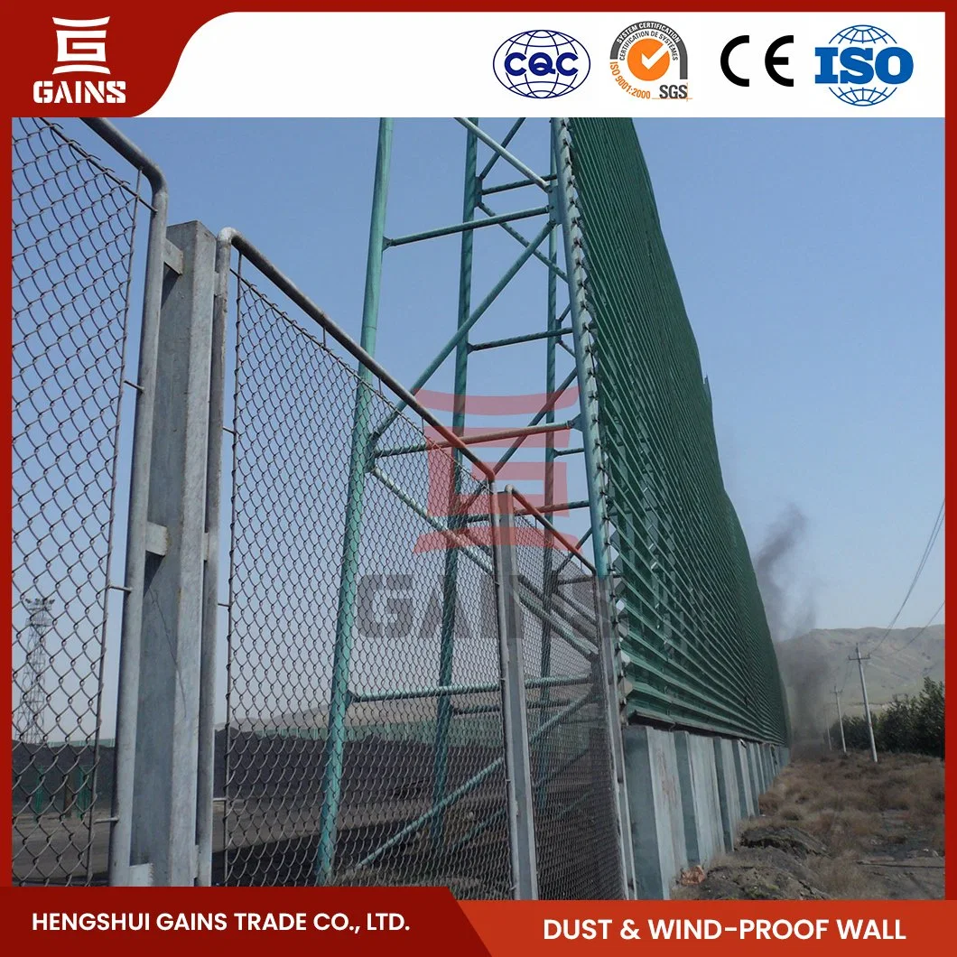 Gewinne Fiberglass Wind Staub-Controlling Wand Lieferanten Windproof Staub Unterdrückung Facility China Windproof Dust Suppression Mesh