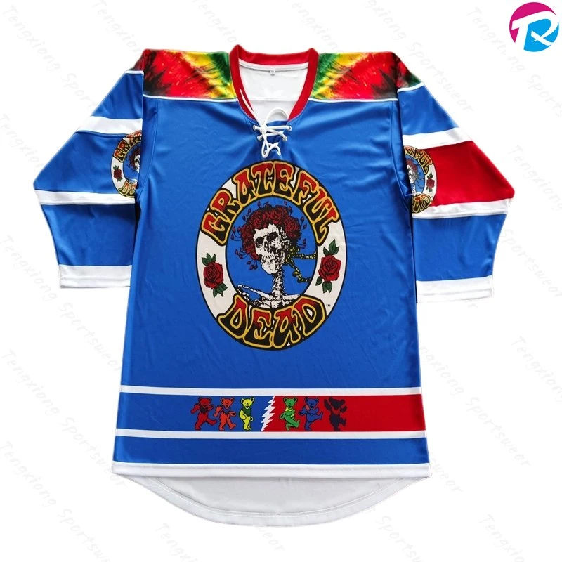USA Slim Fit Clothing Lightweight Sportswear Shirts Goalie Cut NHL Hockey Wear