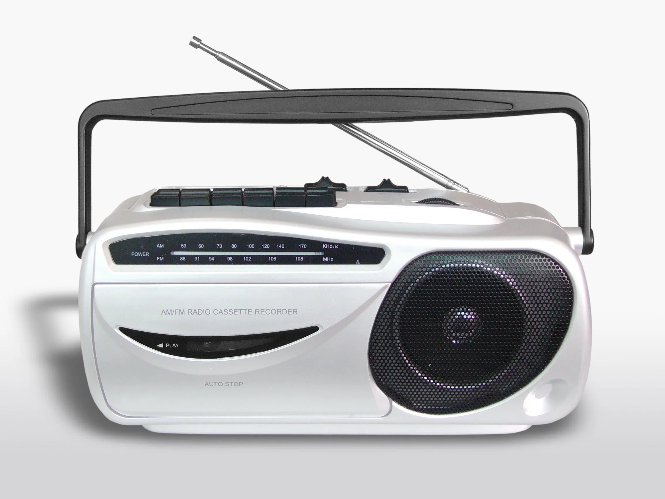 Mono Am/FM Radio with Cassette Recorder Player