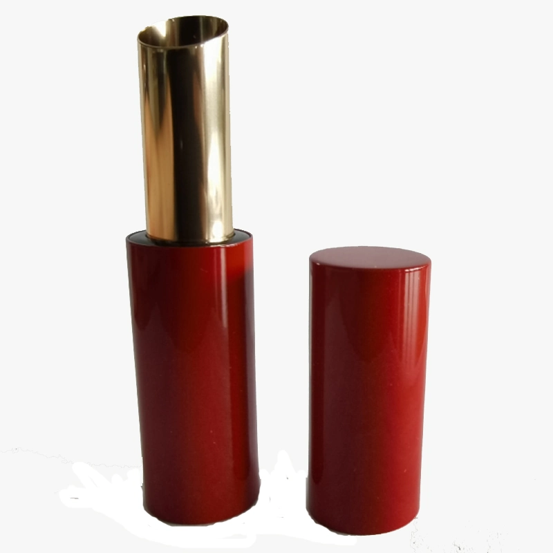 Classic Magnetic Closure Round Aluminium Lipstick Tube