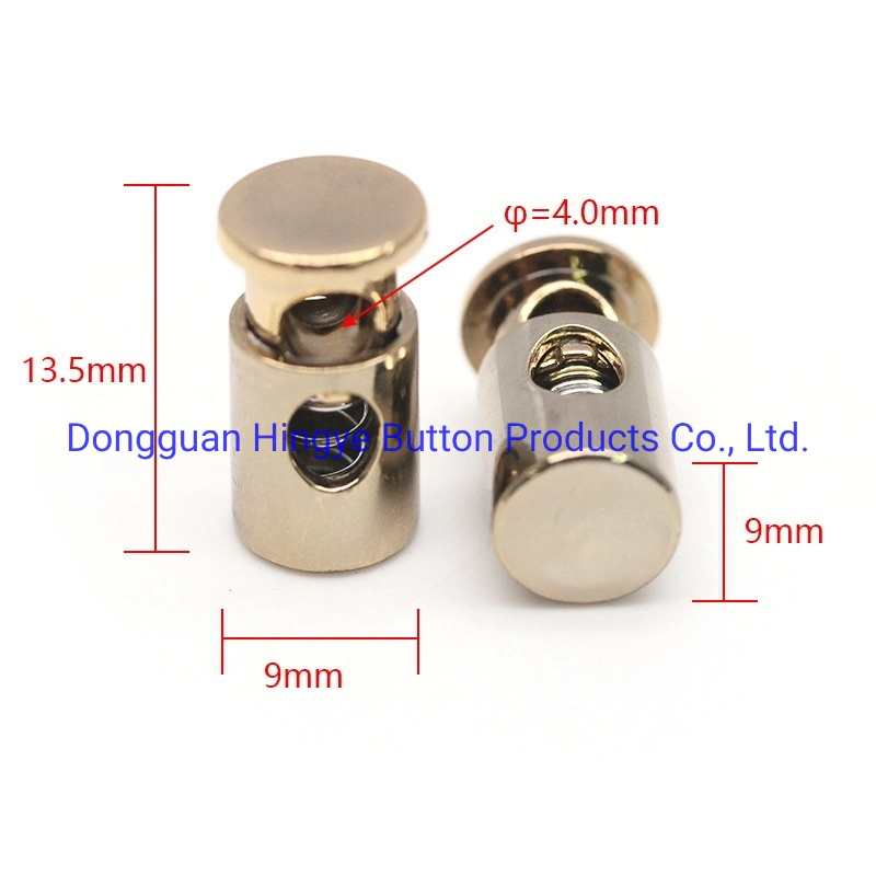 New Design Zamac Metal Spring Draw Cord Stopper