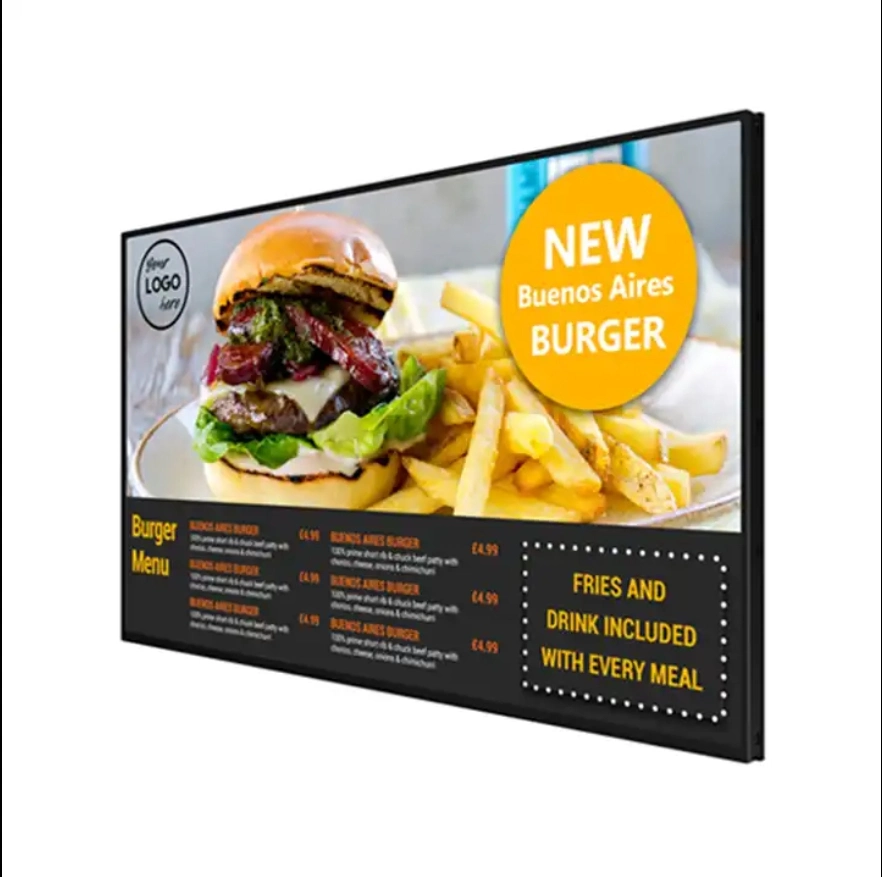 Wall Mount Android Digital Signage Smart LCD TV Display