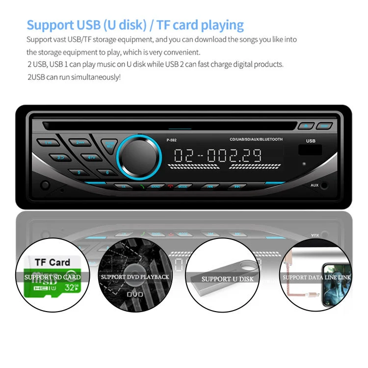 مشغل MP3 متعدد الوسائط لنظام DVD GPS للسيارة