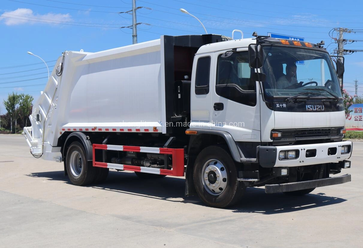 Heavy Duty de la marca japonesa 12ton ton coleccionista de rechazar la compresión de 14 camiones, 12 metros cúbicos de 14 metros cúbicos de basura camión compactador Precio