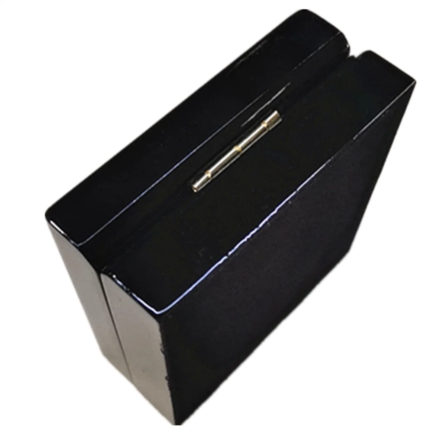 High Glossy Black Spray Painting Interchangable Velvet Lining Wooden Cufflink Ring Box