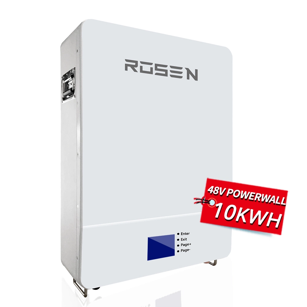 Rosen batterie au lithium BMS 100 ah 200 ah 10 kW batterie PV 48 V. Mur d'alimentation