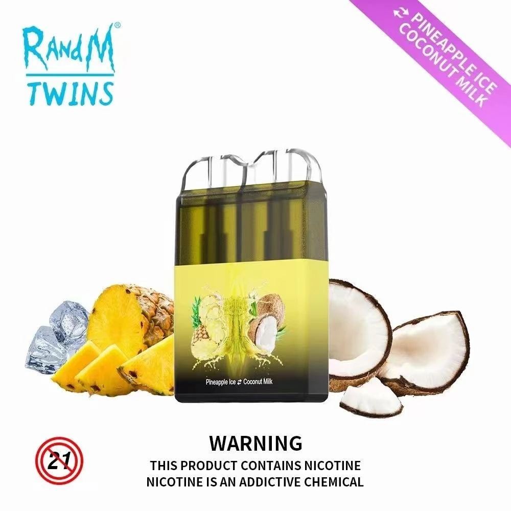 Disposable/Chargeable Randm Twins Vape Pen 3000 3000 Puffs with Rechargeable 750mAh Battery 11ml Mesh Coil 2 In1