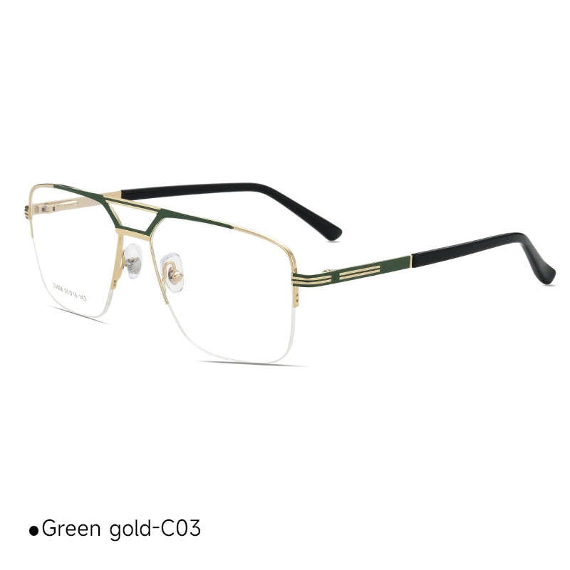 Best Seller Wholesale/Supplier Latest Vintage Luxuri Custom Design New Fashion Alloy Optical Glasses Optic Eyeglass Man Classic Metal Frame Eyewear