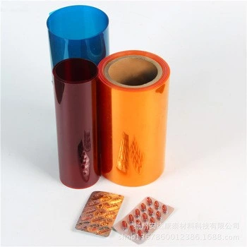 Suministro de fábrica de plástico producto farmacéutico de PVC rígido película para tableta/cápsula Envase de blíster