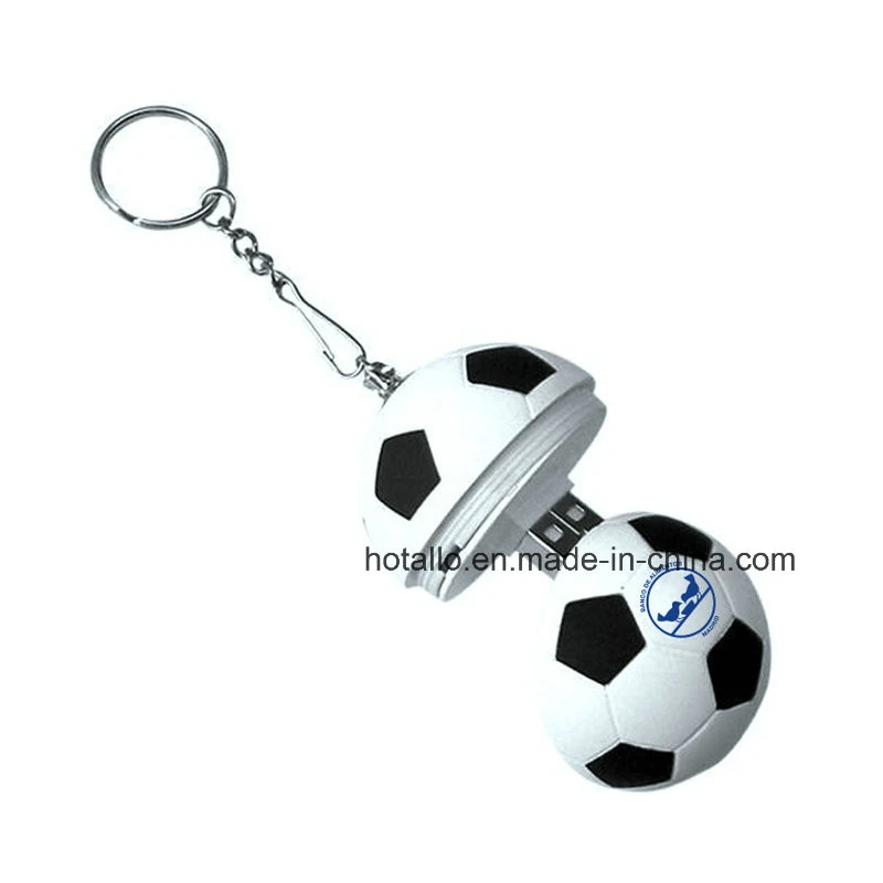 Football Shape USB Flash Drive Pen Drive Black/Red Plus White Color