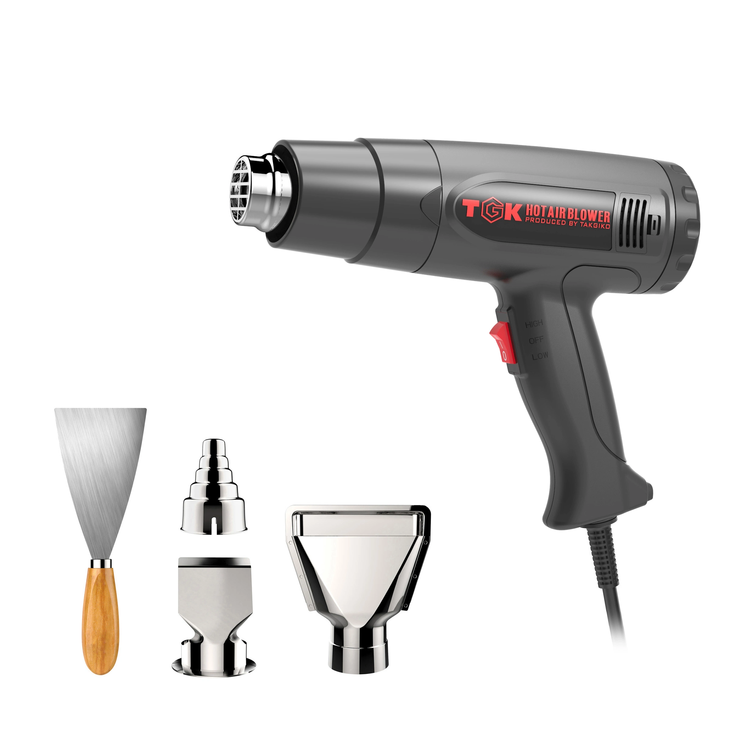 Tgk 1800W High quality/High cost performance  Industrial Handheld Electric Heat Gun for Plastic Welding Seal Plastic Hg6617s