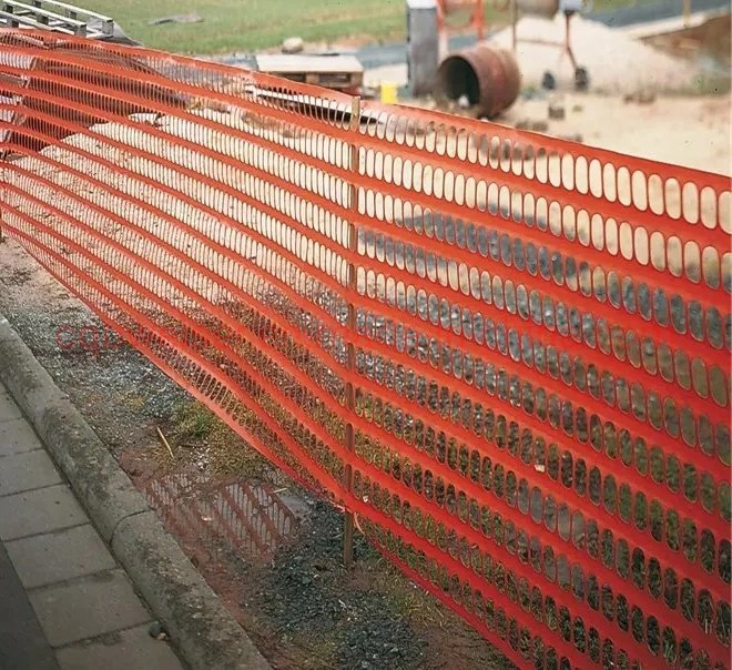 Commerce de gros en PEHD Filet de sécurité en plastique orange pour l'avertissement le ski de clôture