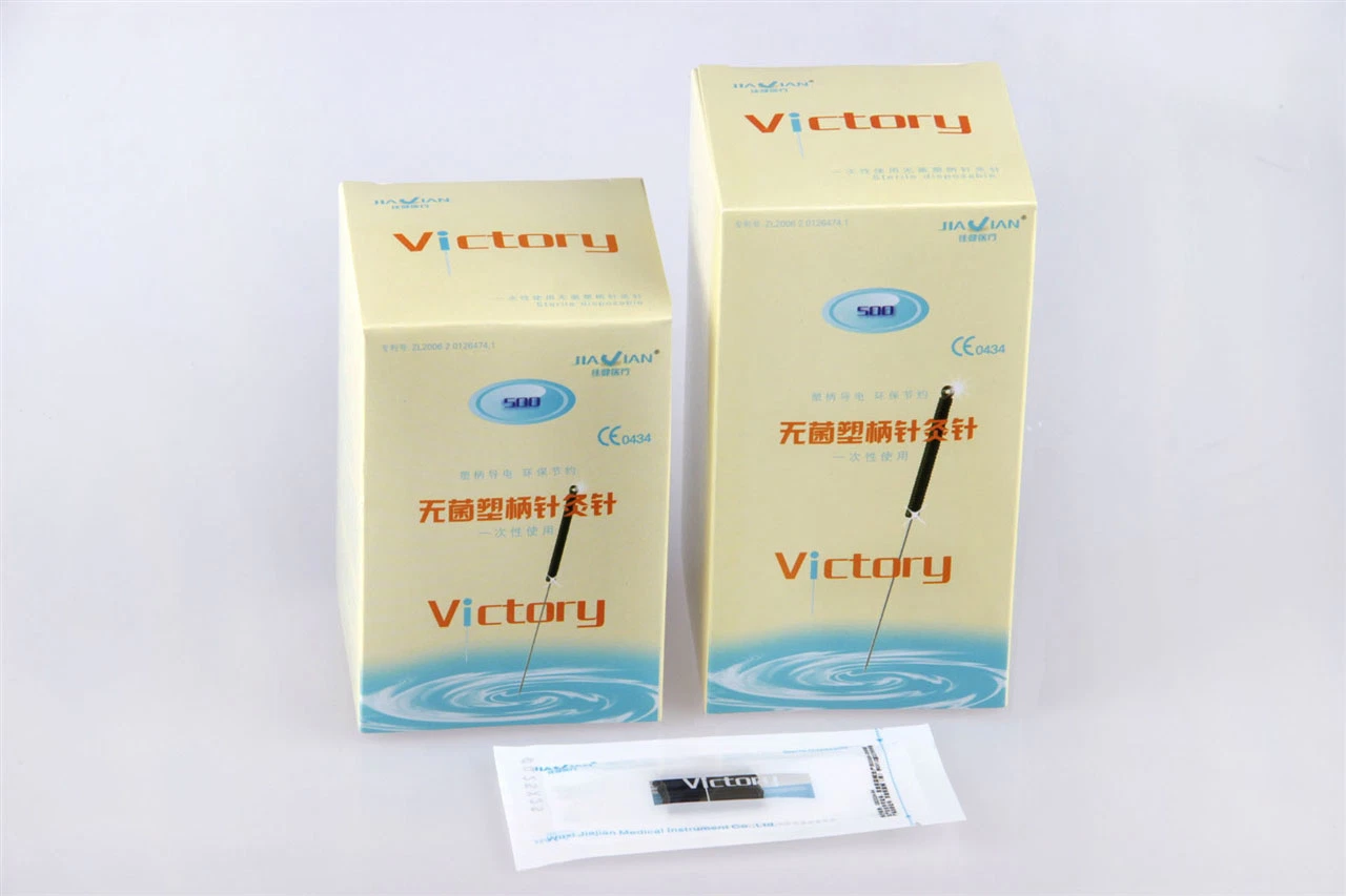 Tcm Recommendation Conductive Plastic Handle Acupuncture Needle