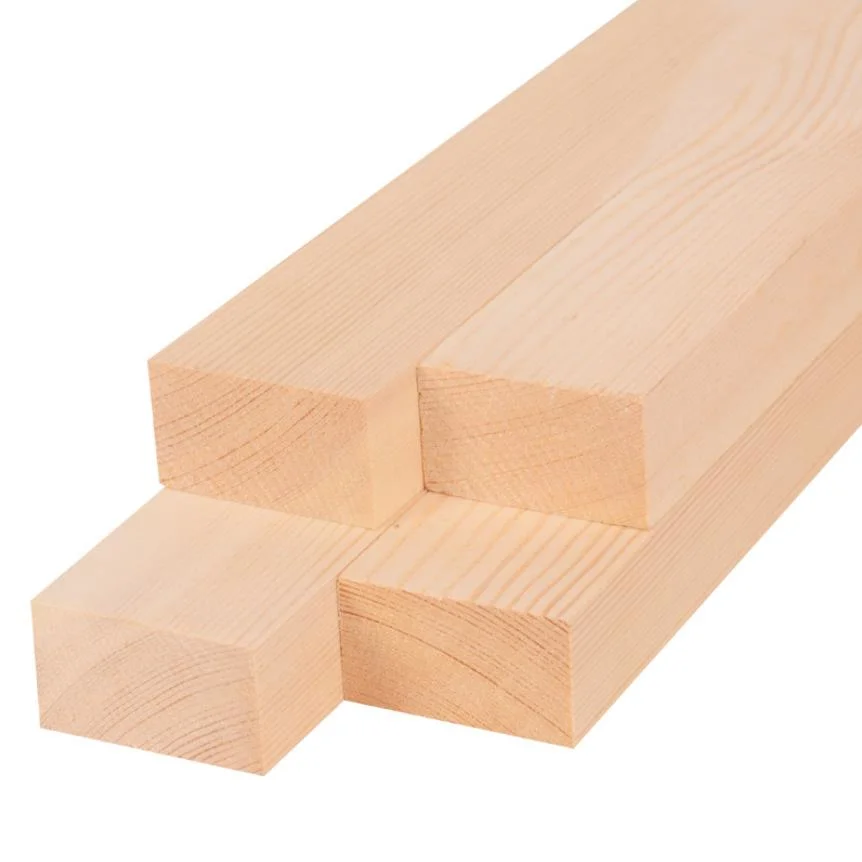 Supply Pine Construction Wood Square Camphor Pine High Strength Bridge Wood Square Construction Site with Wooden Batten Pallet Board