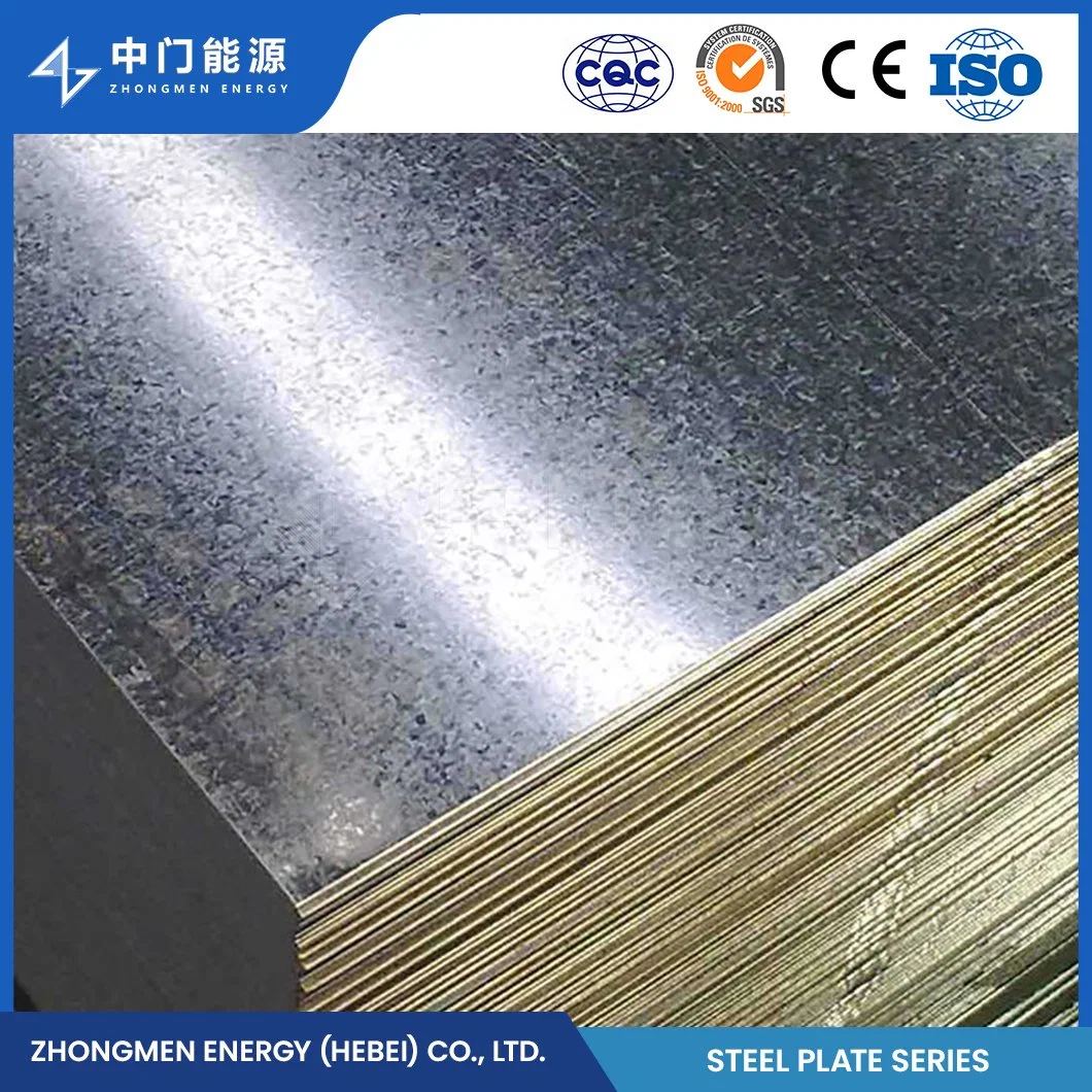 Zhongmen Energy Zinc-Magnesium Alloy Coated Steel Sheet Manufacturers China Galvanized Corrugated Steel Plate 2000mm Length Galvanized Steel Plain Sheet Plate