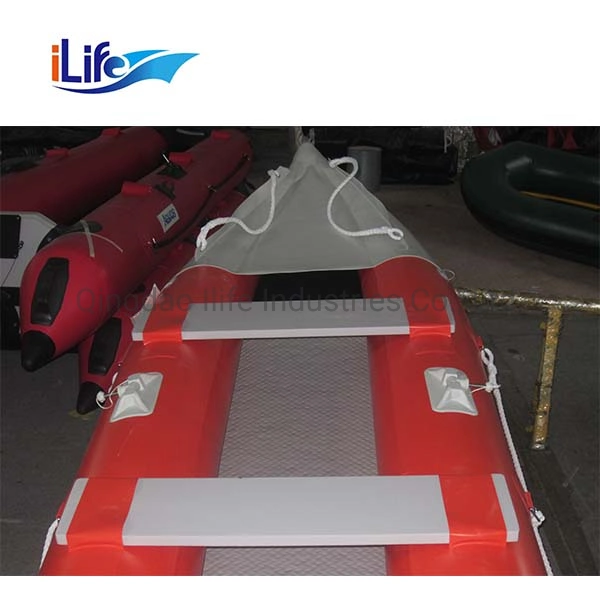 كاياك القاع الشفاف ILIFE، قارب صيد مزدوج، PC Rowing Canoe for Park