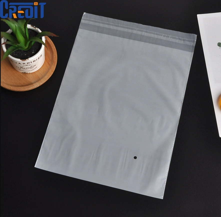 Thickened Dust and Moisture Resistant CPE Frosted Transparent Flat Plastic Packaging Bag