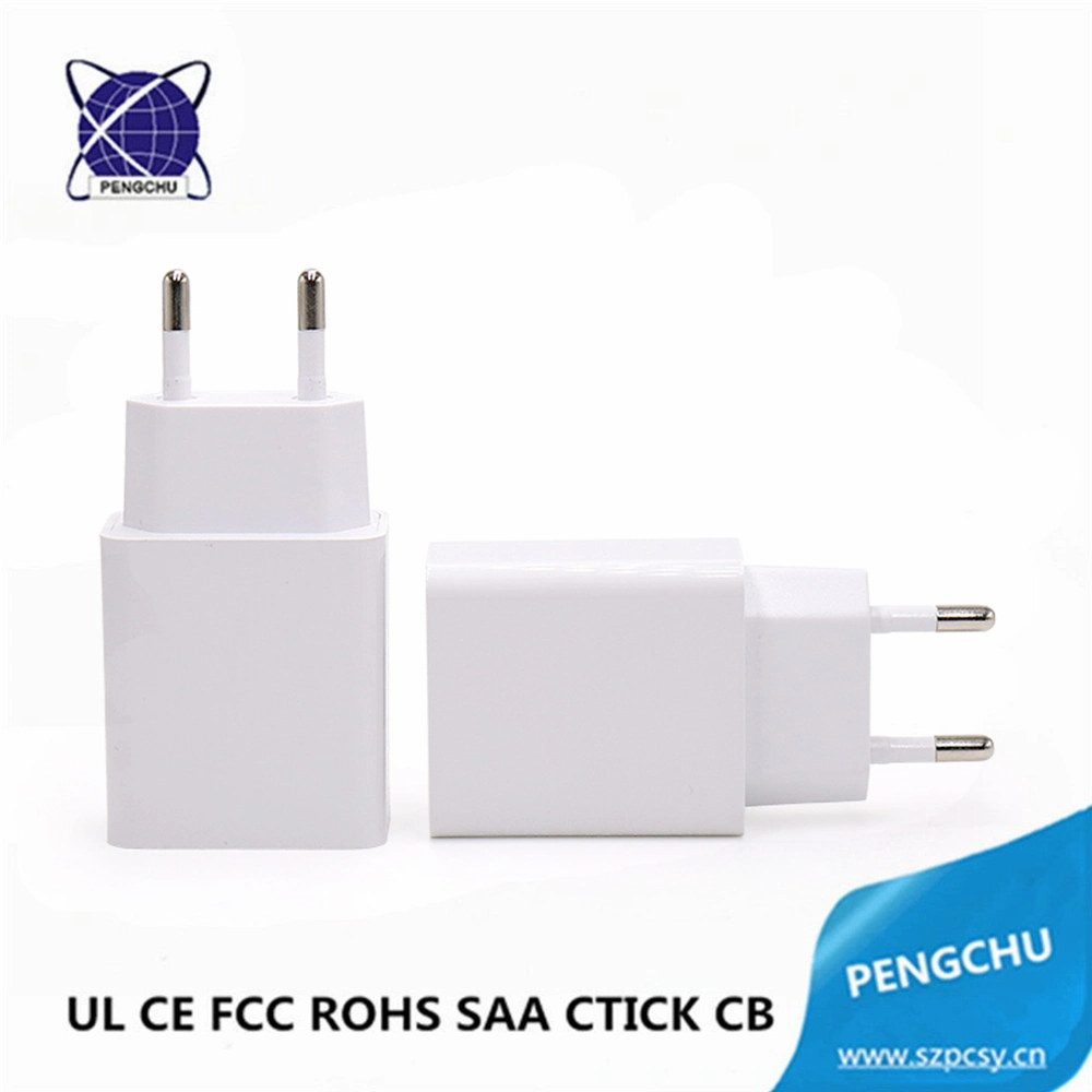 شاحن USB خاص بـ UL CE FCC RoHS SAA C-tick CB PSE محول تيار متردد، مصدر طاقة 5 فولت 2 أمبير للهاتف المحمول