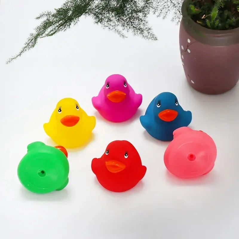 Swimming Style Custom Classic Promotion Yellow Rubber for Baby Shower Party Birthday Kid Gift Floatable Weighted Upright Rubber Duck Toys