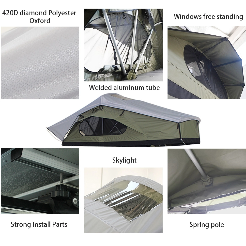 ПОЛНЫЙ ПРИВОД Крыша Tent Крыша верхние Tents Большая космос вне помещений Складной пользовательский легкий верхний тент на крыше для внедорожных транспортных систем