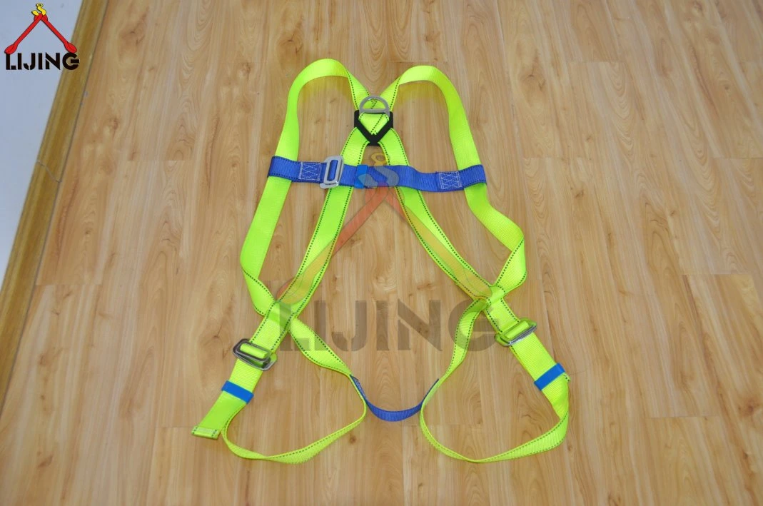 Fluorescent Green Safety Harnesses for Protection Portable Personal Protective Equipment