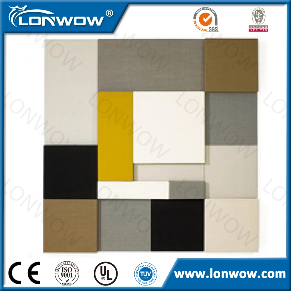 Decorative Acoustic Fabric Covered Fiberglass Wall Panels